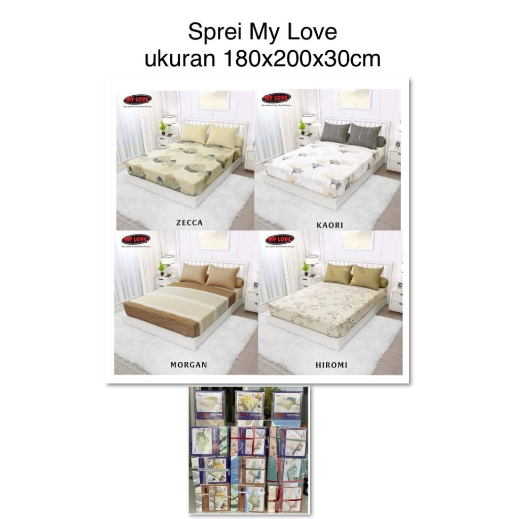 sprei my love 180*200*30 /grosir sprei my love