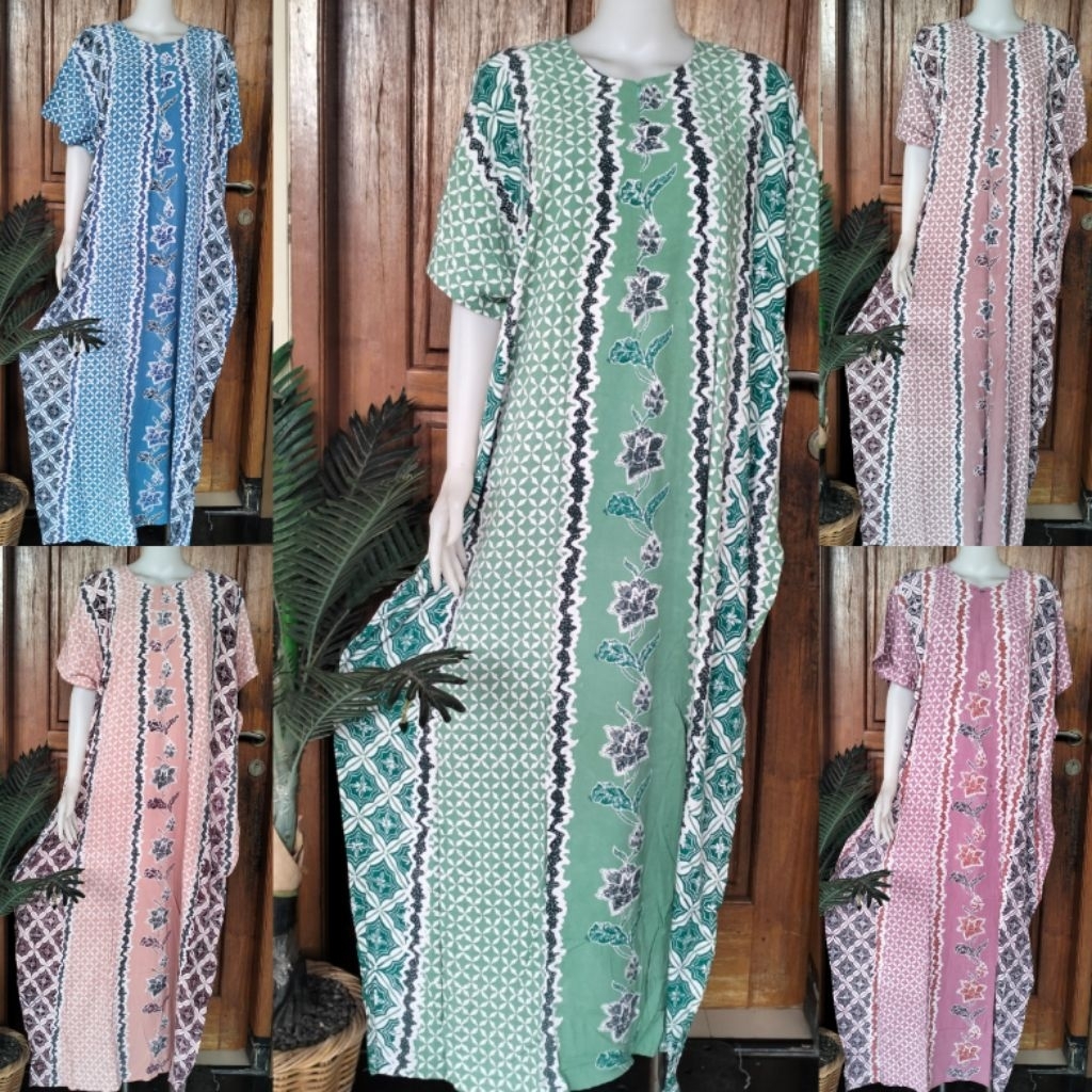 HUZA DASTER BATIK PEKALONGAN RAYON SUPER PREMIUM LOWO JUMBO BUSUI/DASTER BATIK RAYON KELELAWAR