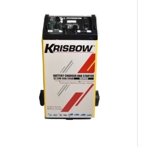 Charger aki mobil/ charger baterai 12/24 V - 260/245a original krisbow