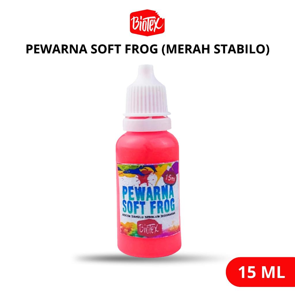 Biotex PEWARNA LATEKS 15 ML MERAH STABILO - Latex Latek Soft Frog Sofrog