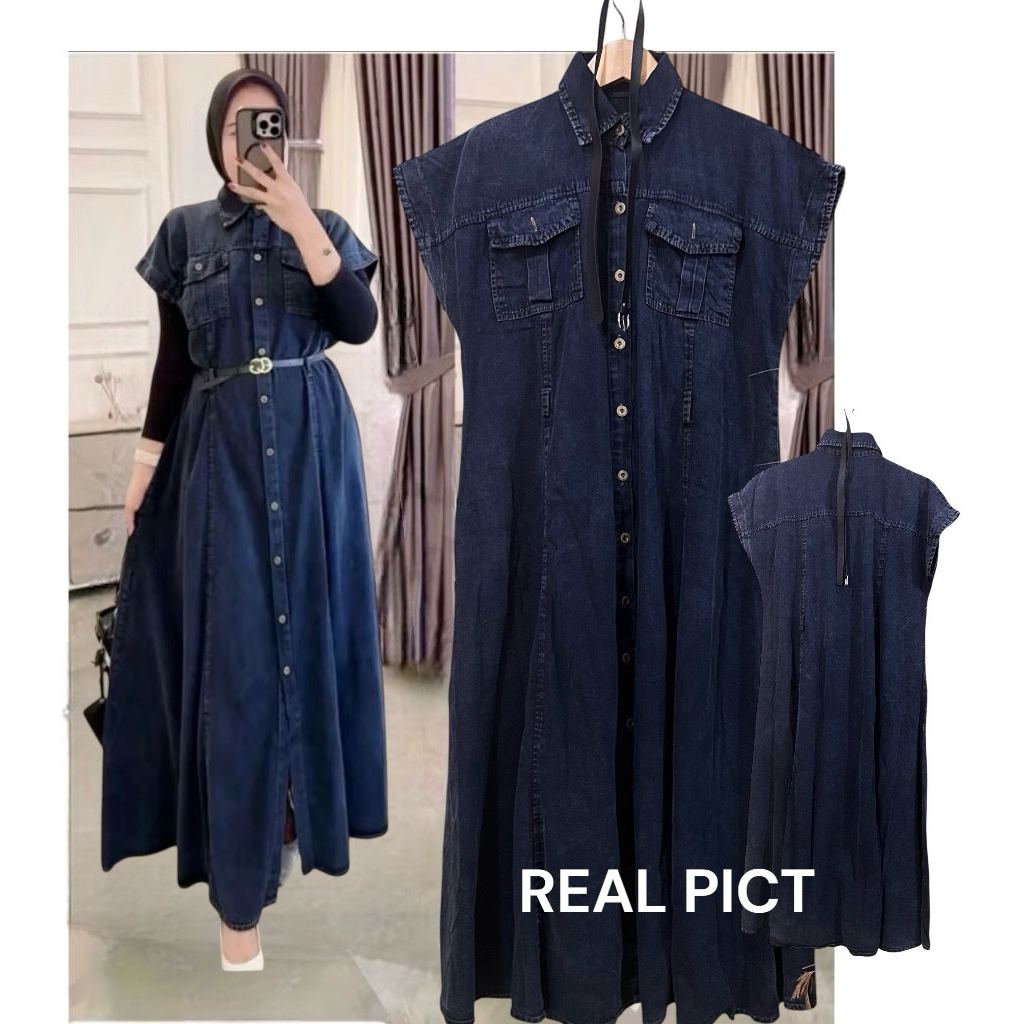 gamis dan Midi jeans Z@r@ VIRAL
