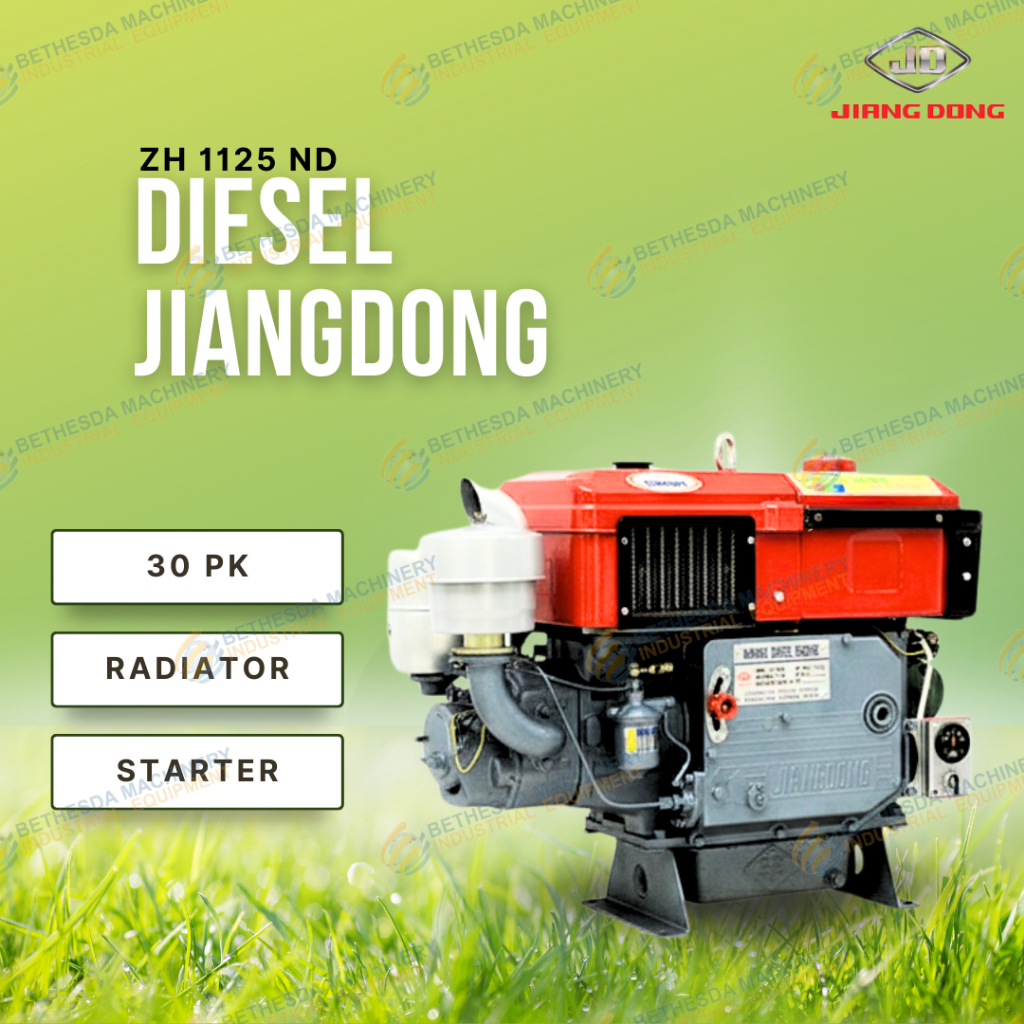 Diesel Jiangdong 30 PK Radiator Elektrik Starter ZH1125 ND