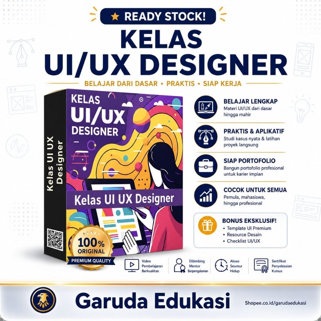 Full Materi Kelas UI UX Designer - Jadi UI UX Designer Web App Mahir - Materi Video