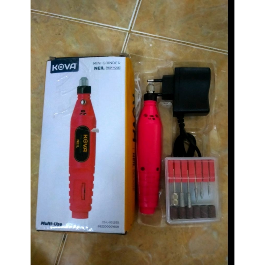 Kova Nail Mesin Bur Mini Gerinde Alat Kikir Ukir manicure Kuku