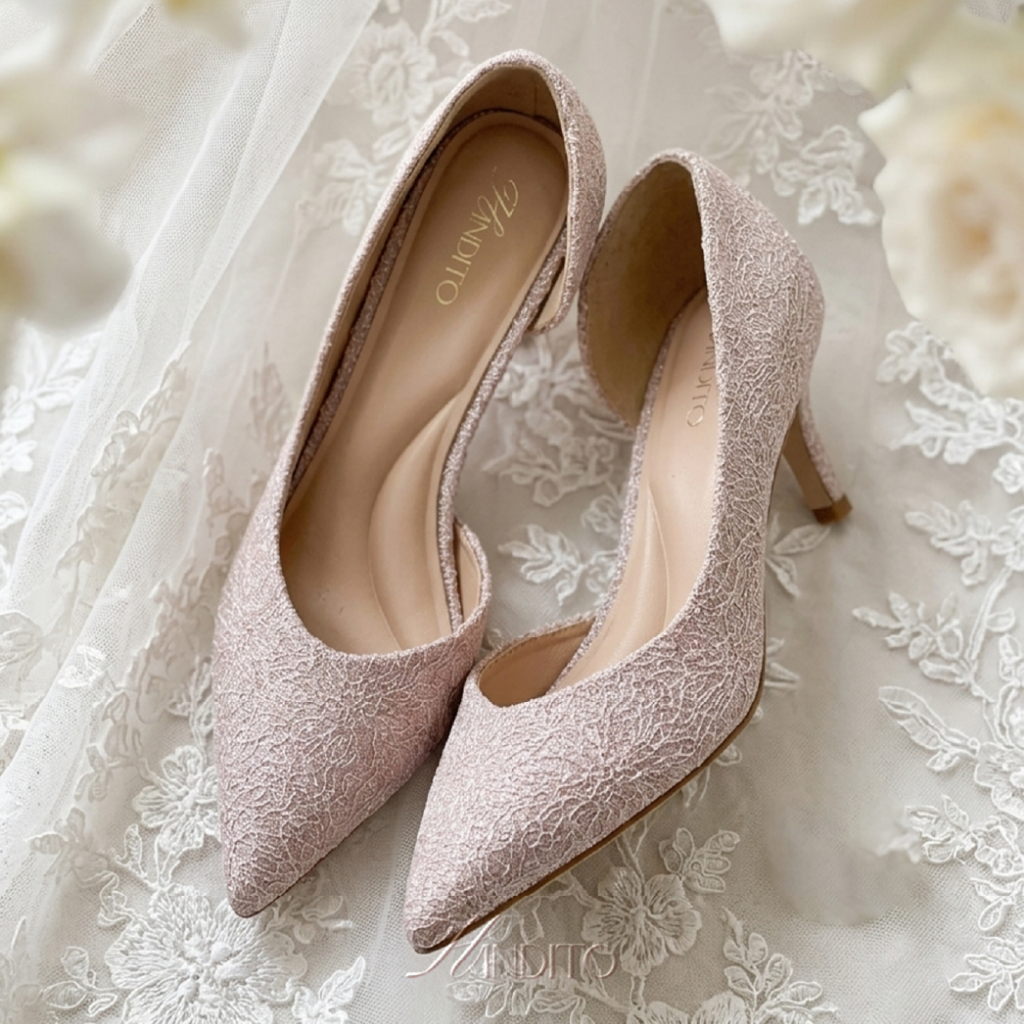 Hindito - Hera Heels (7 cm) / Heels Wanita / Kondangan / Pesta / Lamaran