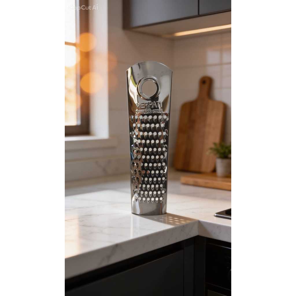 Parutan Ketela Stainless Steel Tahan Karat, Desain Ergonomis Mudah Digunakan Parut Growol pepaya