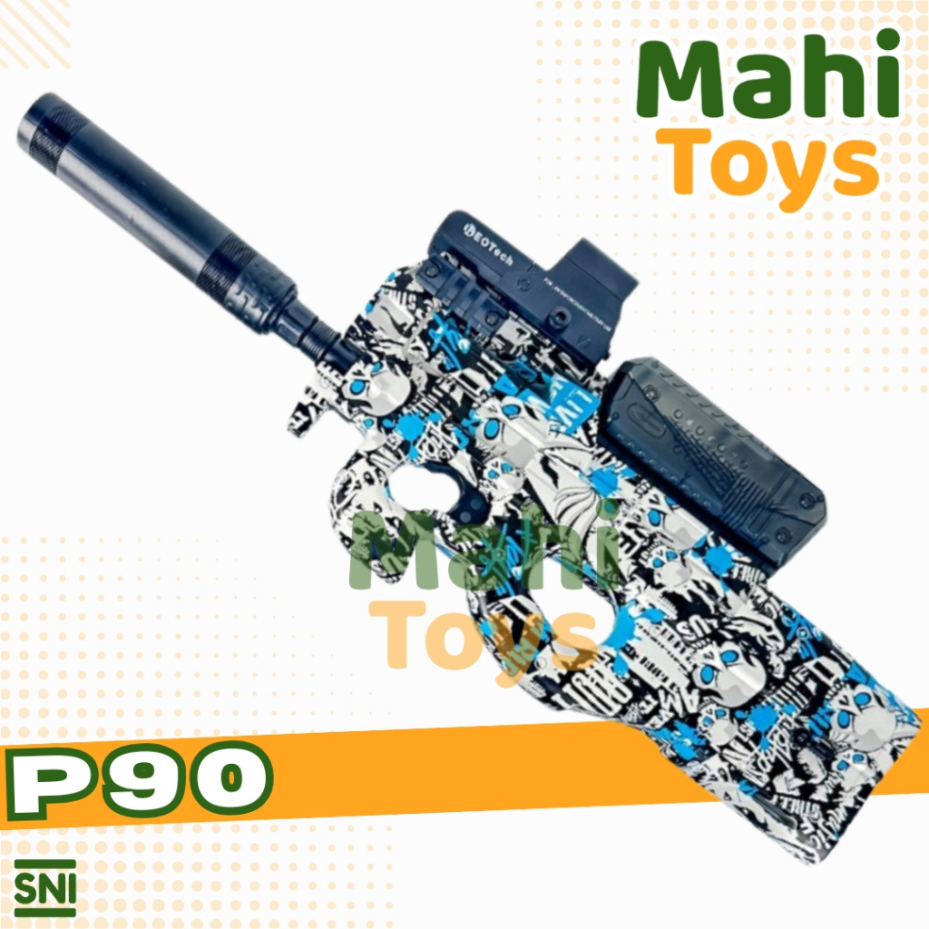 MahiToys P90 Water Gel Blaster DD-911 BIRU