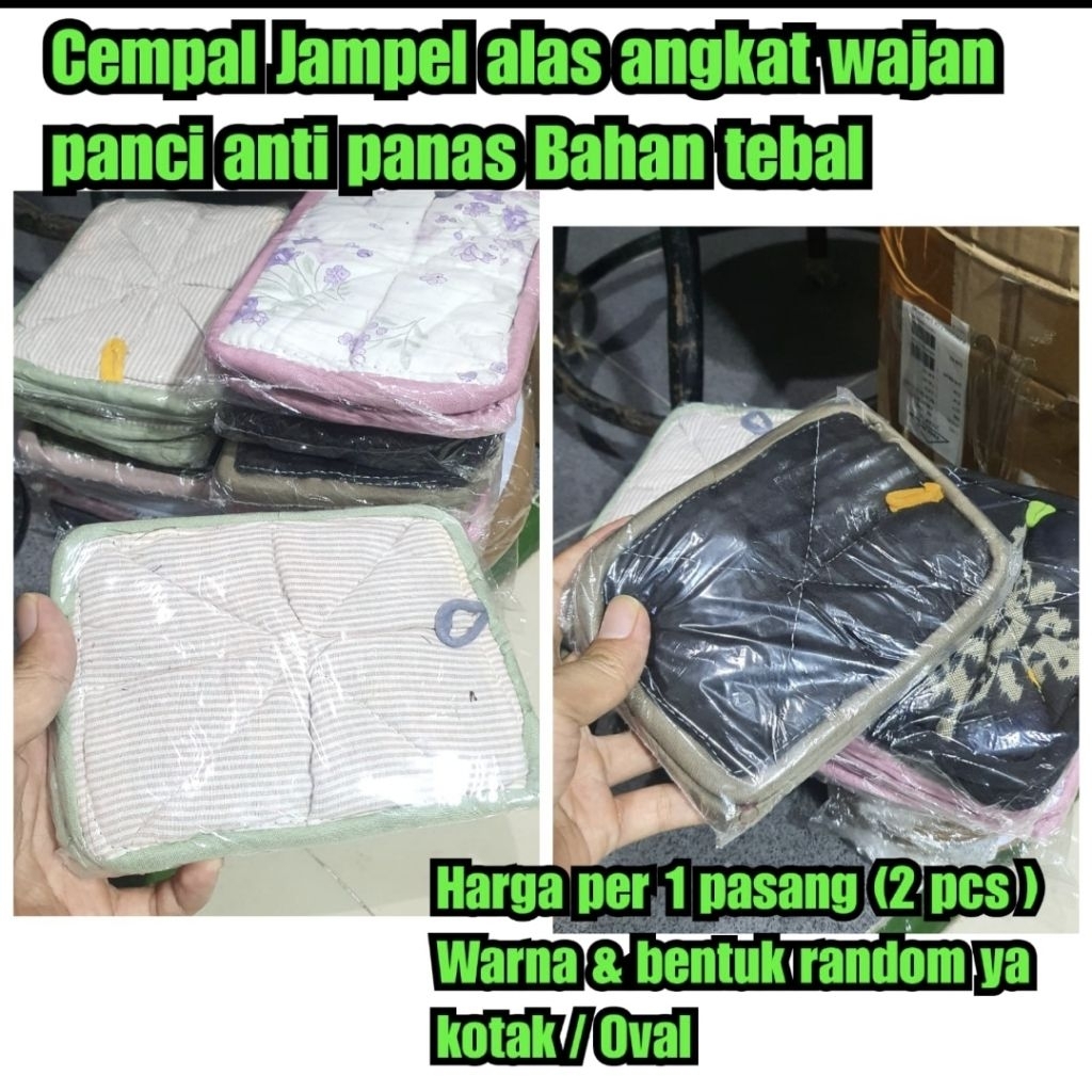 jampel panci cempal panci anti panas alas agkat wajan kain angkat panci wajan panas pelapin anti pan