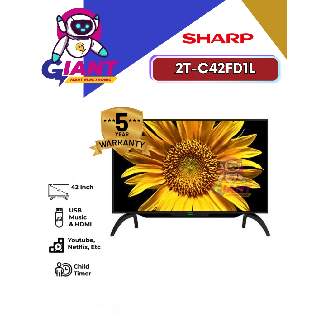 LED TV SHARP 2T-C42FD1L DIGITAL 42 INCH