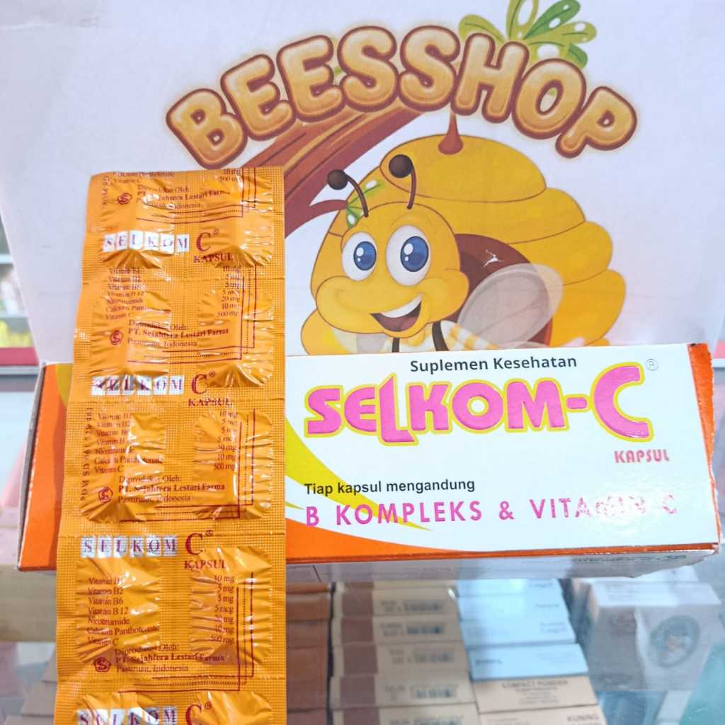 Selkom C Strip Isi 10 Kapsul