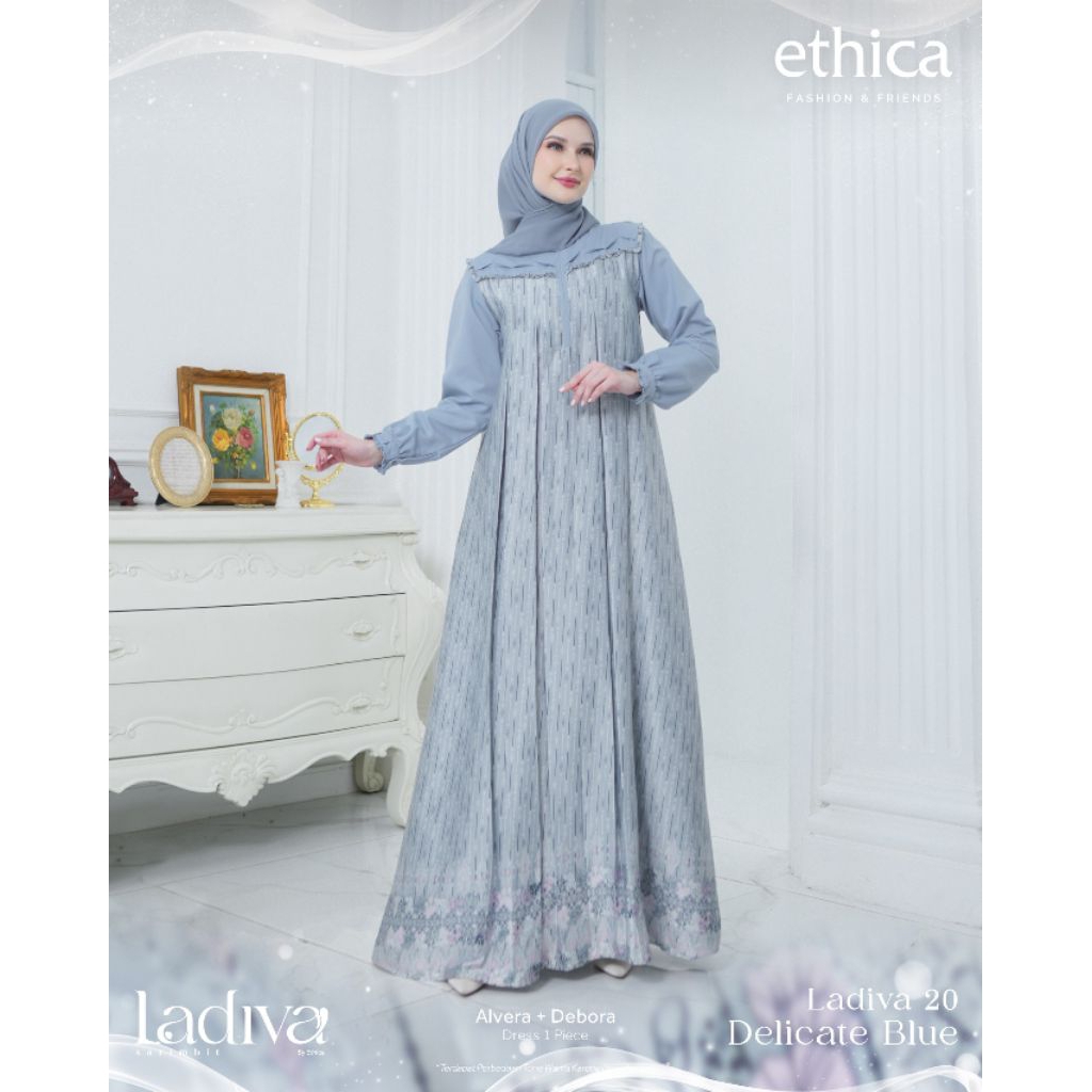 LADIVA 20 DELICATE BLUE, GAMIS ETHICA BLUE, GAMIS ETHICA PROMO