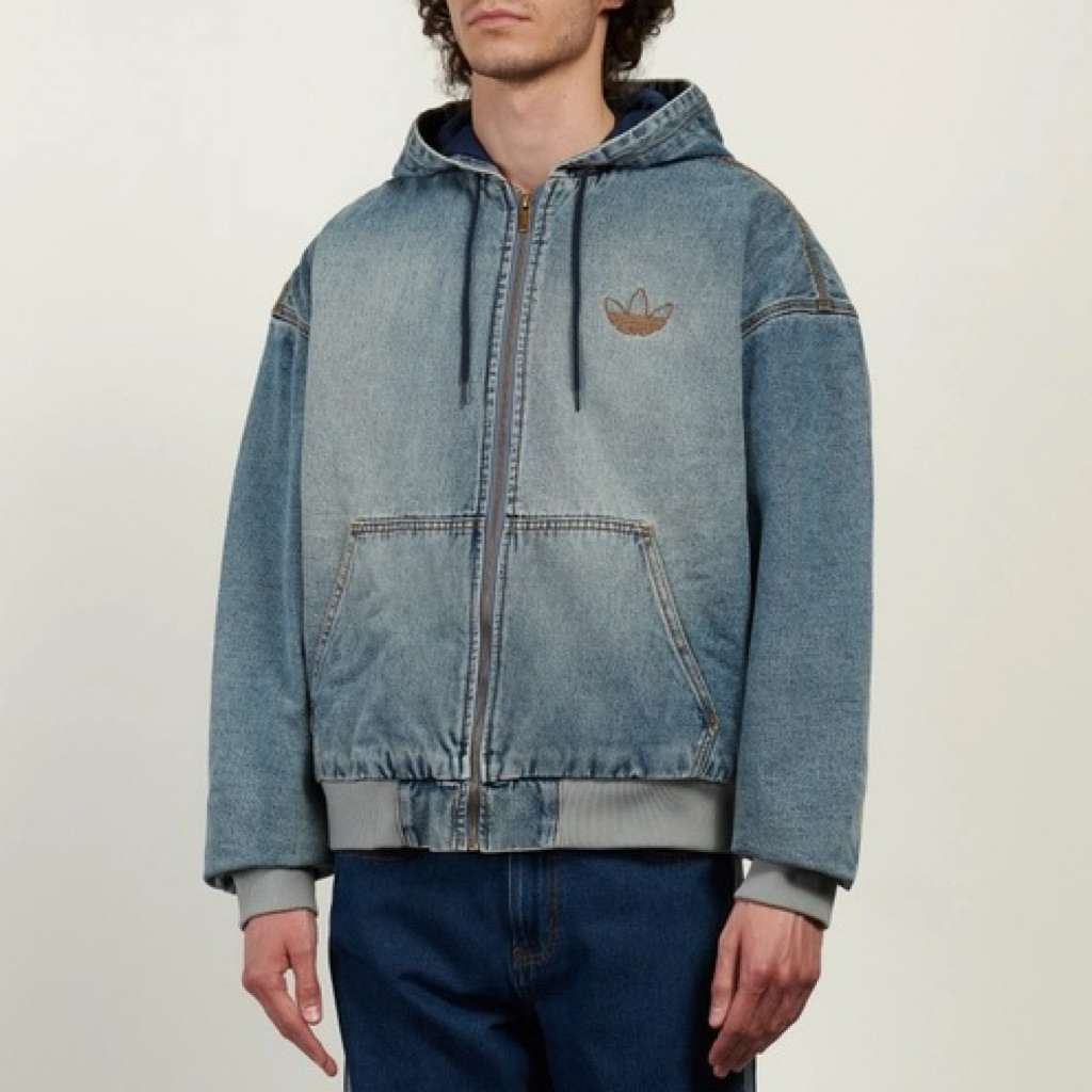 jacket papped denim boxy