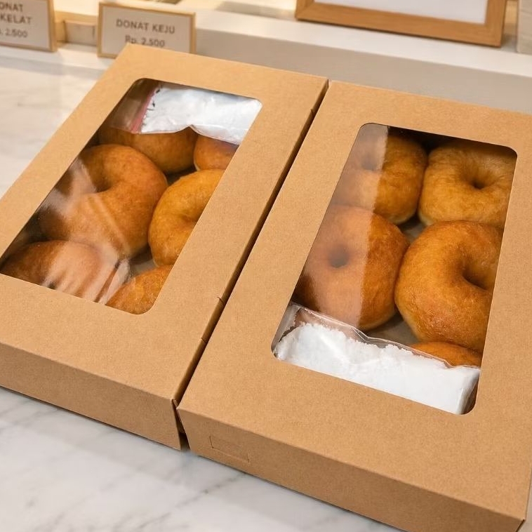 Donat kentang HomeMade isi 6pcs Toping Gula Halus / Polosan