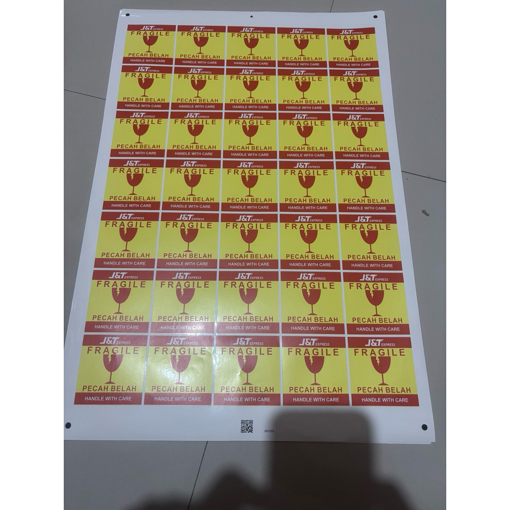 Sticker tempel J&t Express