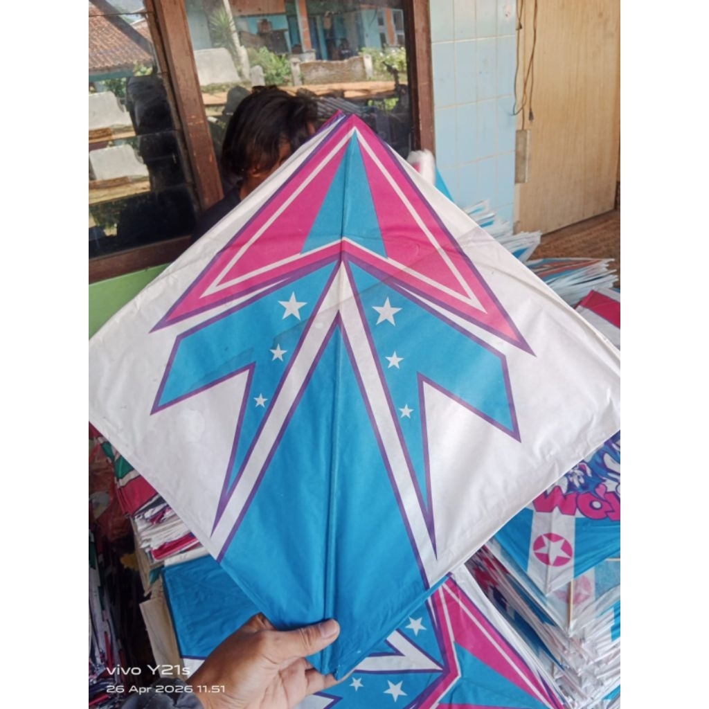 layangan kertas sablon 50pcs