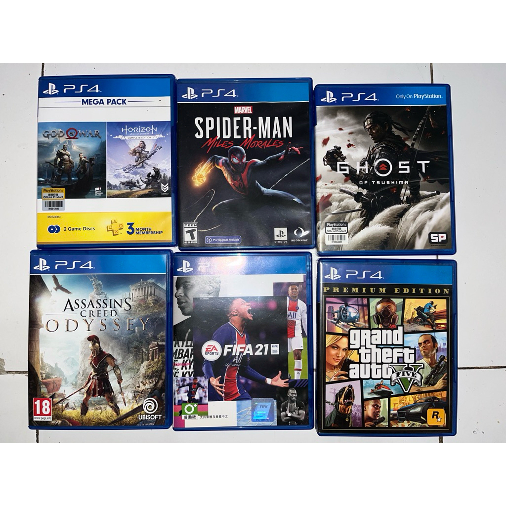BD PS 4 SECOND (GOW & HORIZON ZERO DAWN/GHOST OF TSUSHIMA/SPIDERMAN MILES MORALES/GTA 5/FIFA 21/AC O