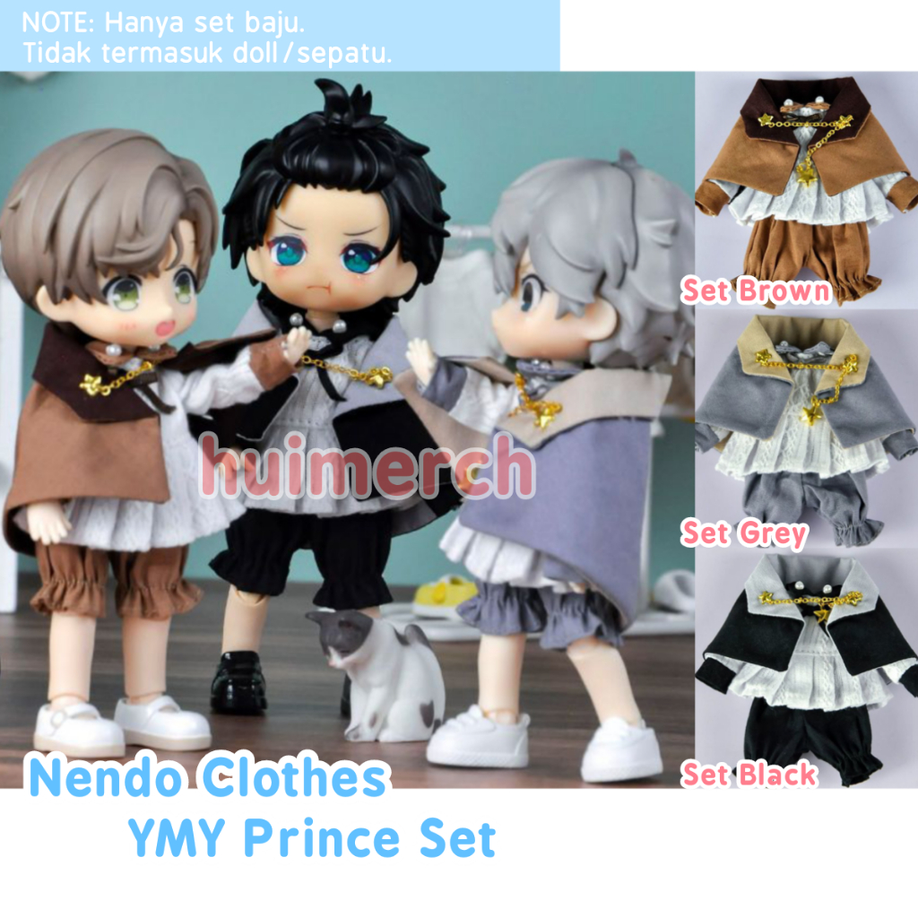 Nendoroid Clothes YMY Prince Set Baju Nendo Doll 1/12 OB11 BJD