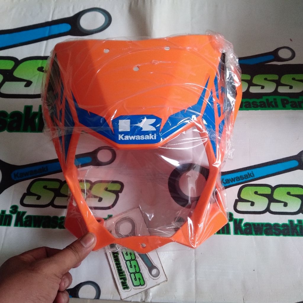 Batok lampu klx bf orange  oranye striping original