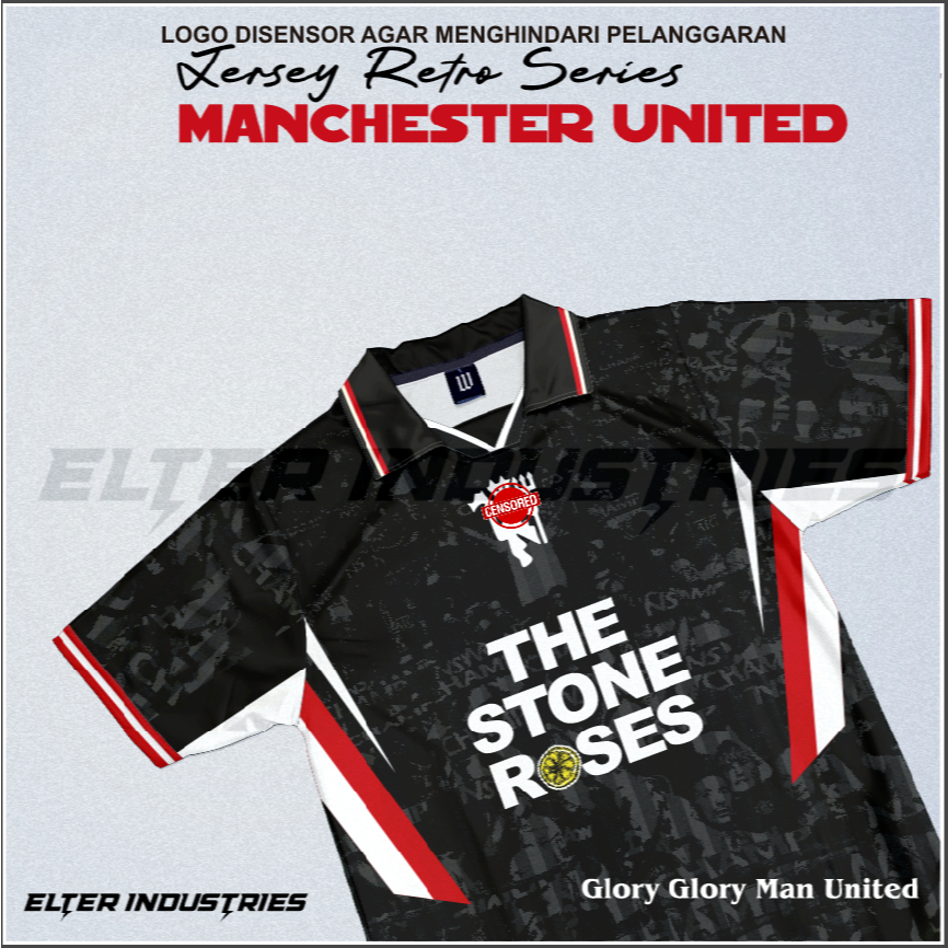 WELLDONE  JERSEY RETRO MANCHESTER UNITED / MU / GGMU / JERSEY BOLA / JERSEY SUPPORTER /JERSEY VINTAG