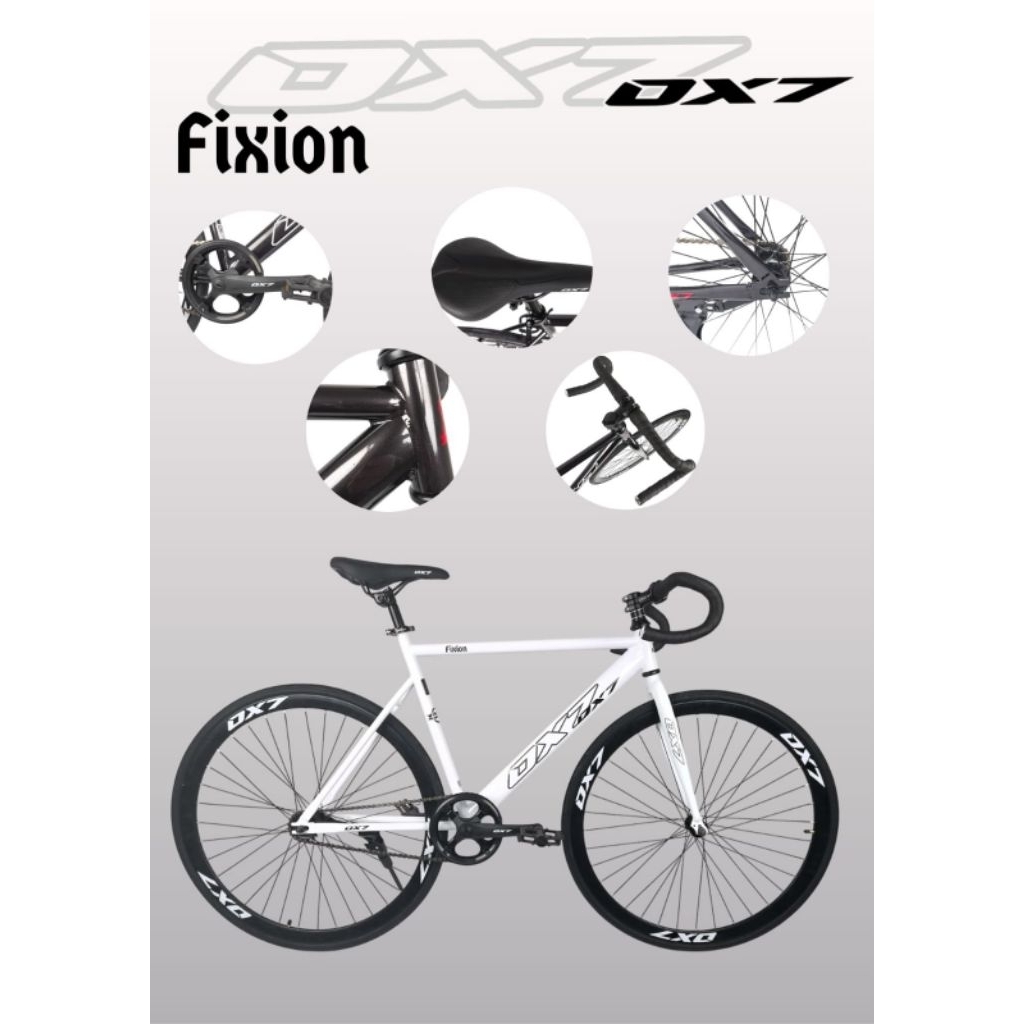 Sepeda FIXIE OX7 FIXION Fixed Gear TORPEDO READY Pontianak