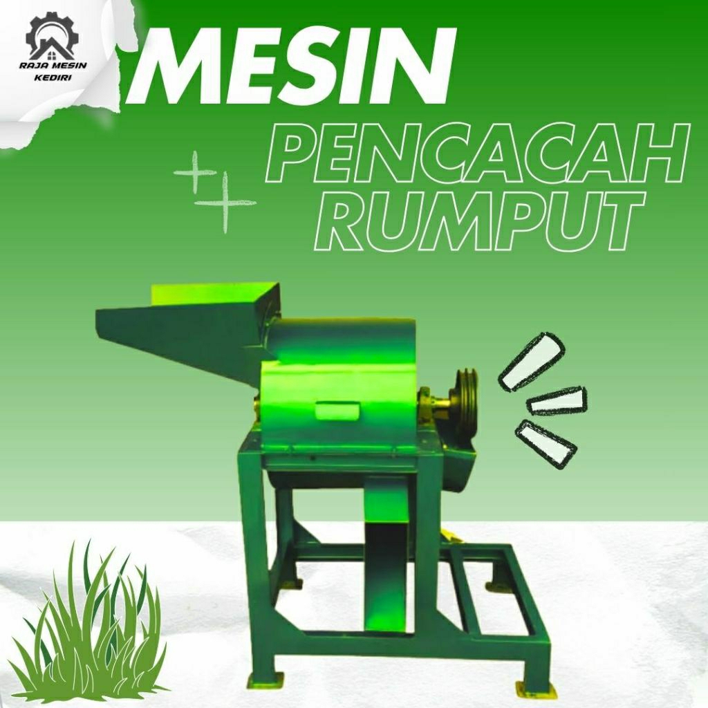 mesin cacah rumput tanpa pengerak