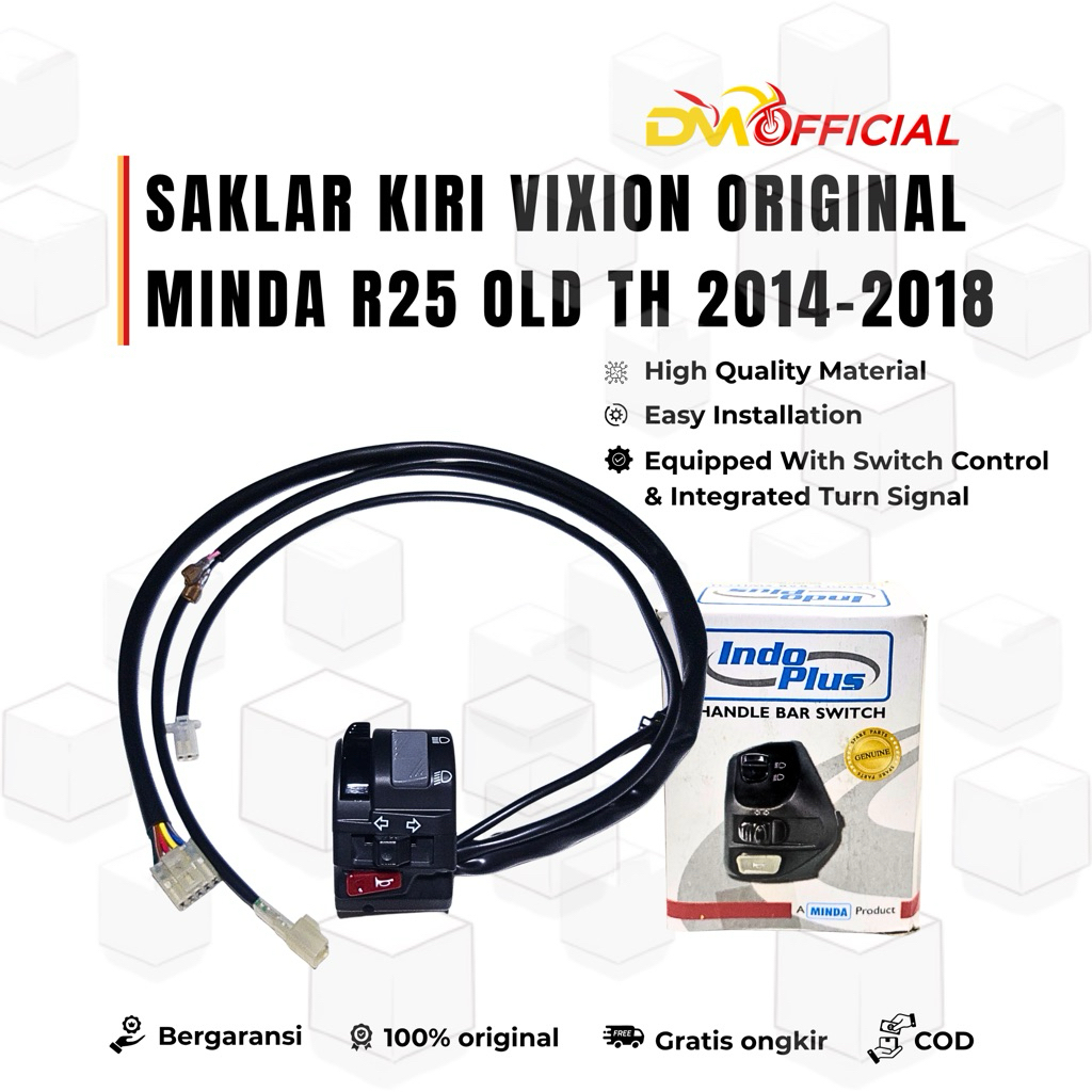 SAKLAR VIXION ORIGINAL MINDA 100% PNP YAMAHA R25 TAHUN 2014 - 2018