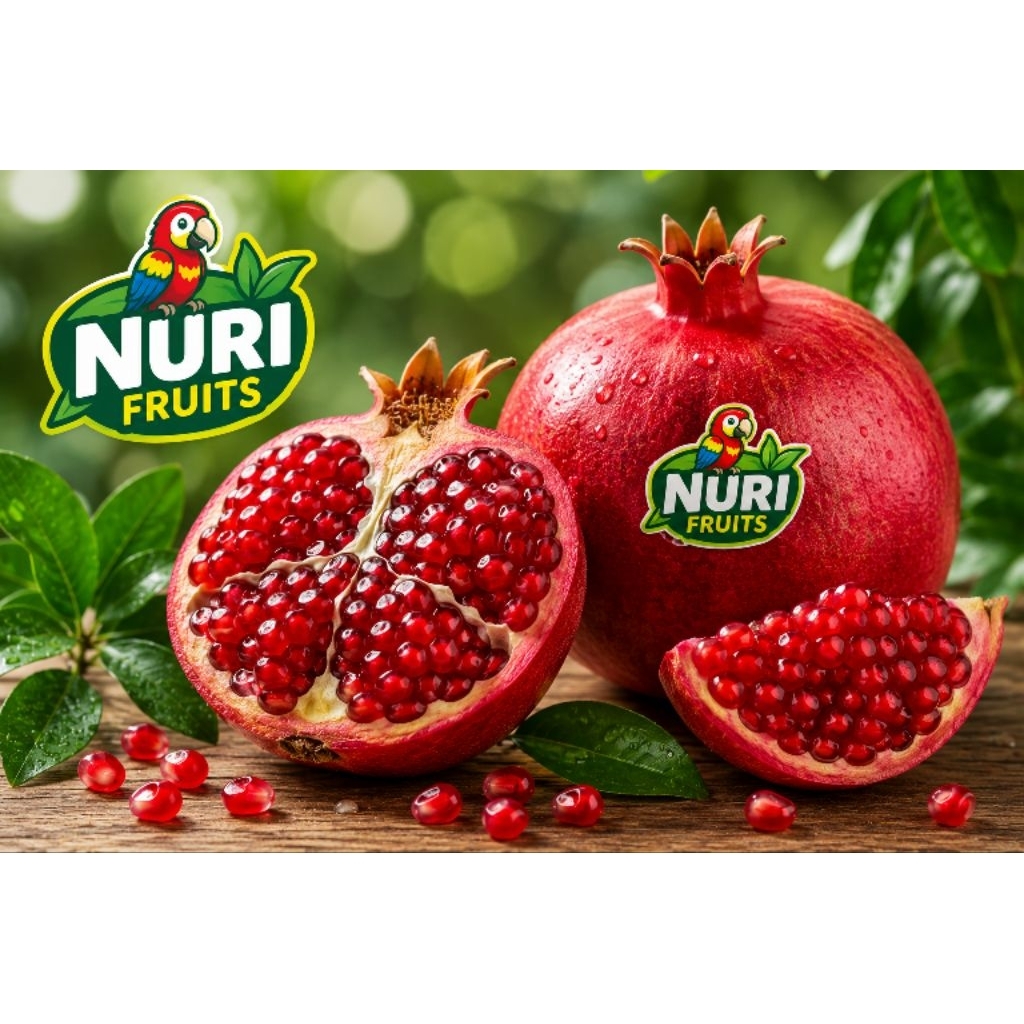 Buah delima red lady|buah segar bandung|nuri fruits|delima peru merah|delima rrc|buah delima bandung