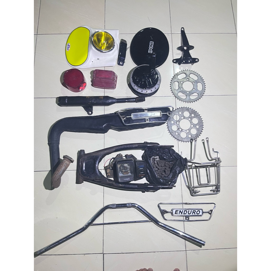 knalpot original yamaha dt100 set RAM