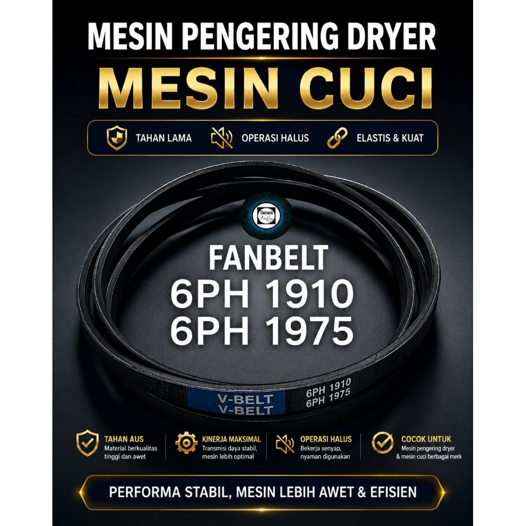 VBelt 6PH-1910 & 6 PH 1975 Drum Mesin Pengering | VanBelt Fan Belt Dryer