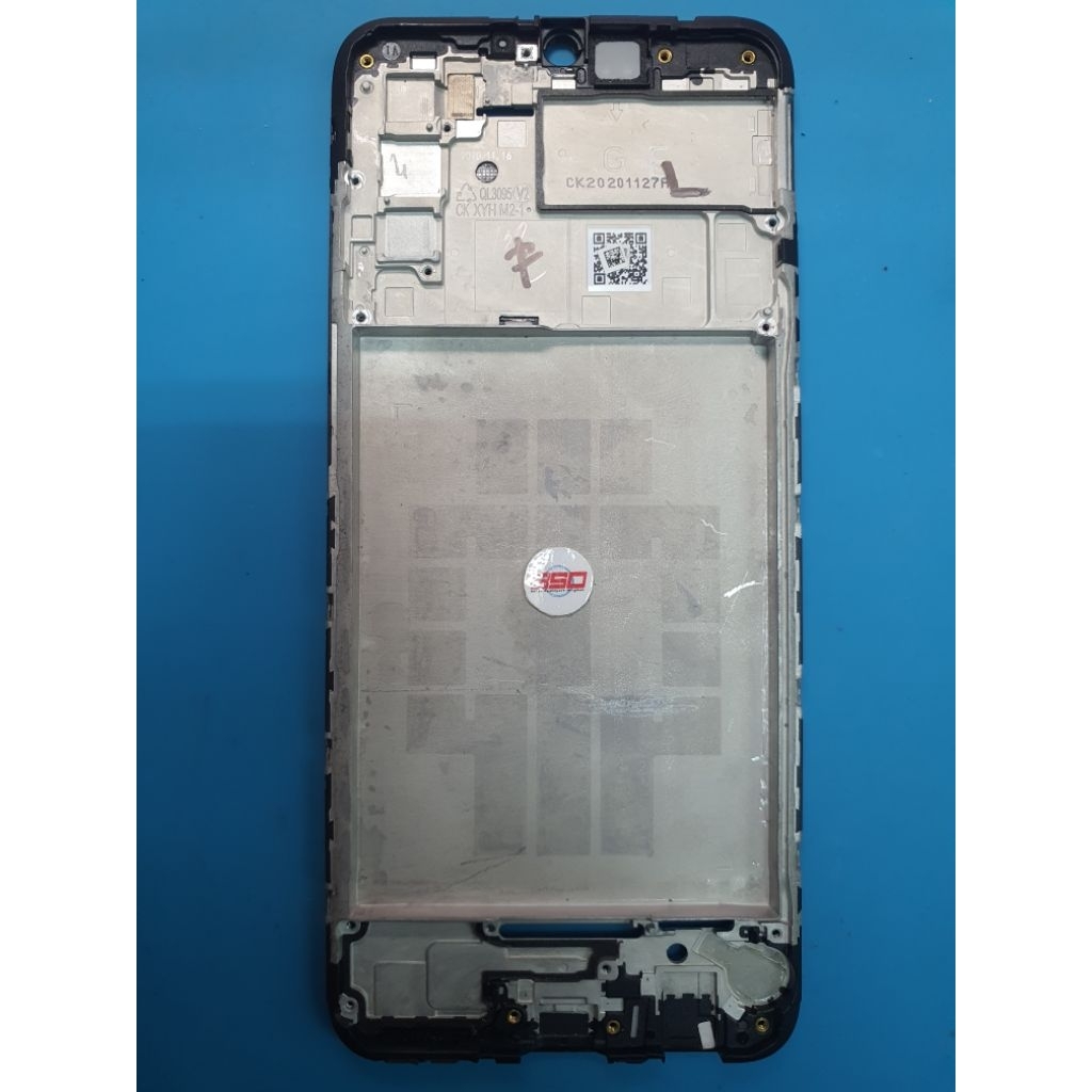 Bukan Handphone Part Frame Tulangan Tatakan LCD Samsung A02s Original Copotan