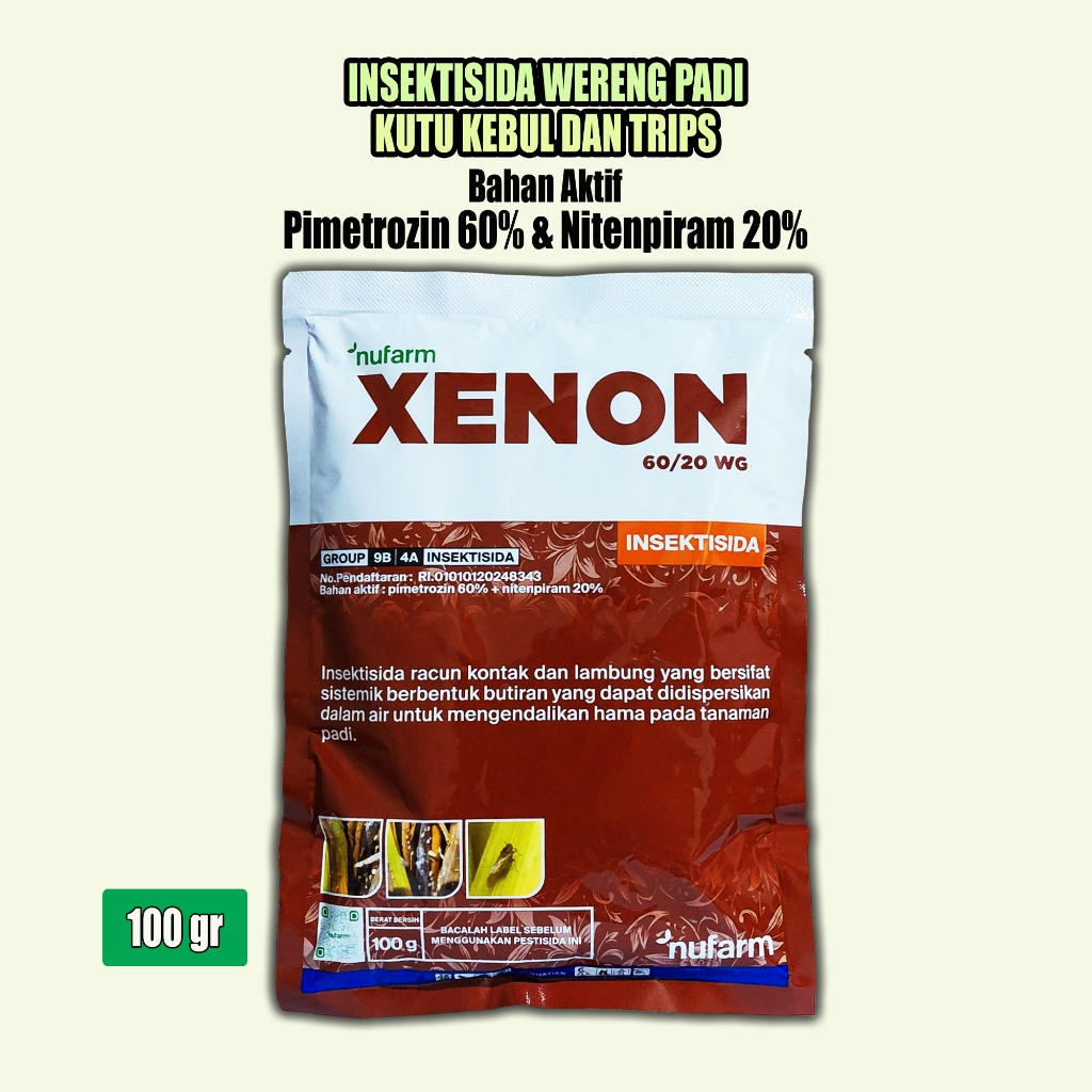 Insektisida Sistemik Xenon 60/20 WG Kendalikan Wereng, Kutu Kebul, Trips