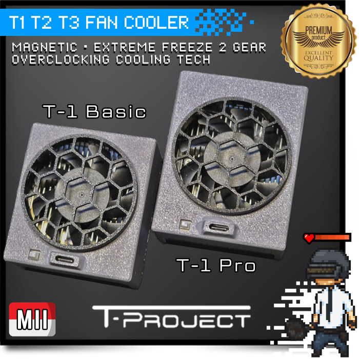 [IM] T-Project T1 T2 T3 MII Magnetic Fan Cooler Super Overpower Made in Indonesia