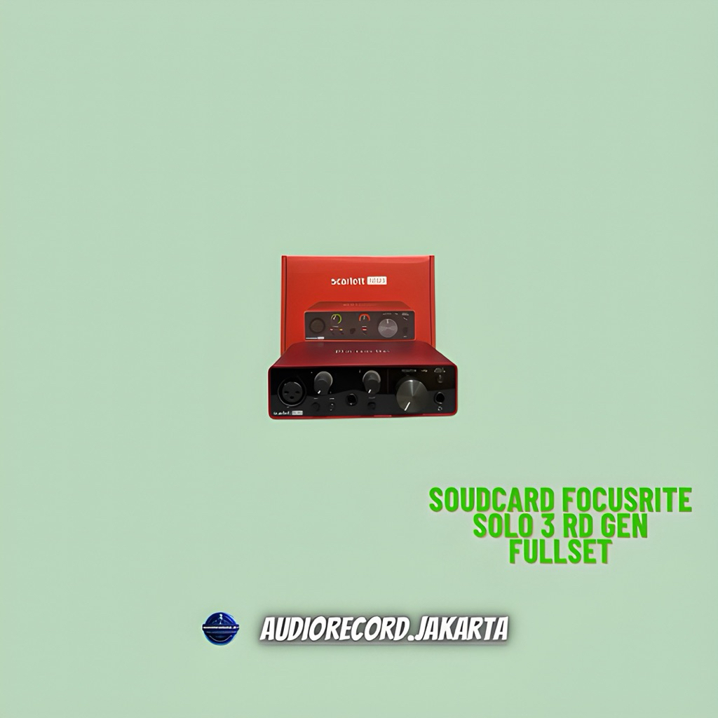 Souncard Focusrite solo 3rd gen fullset