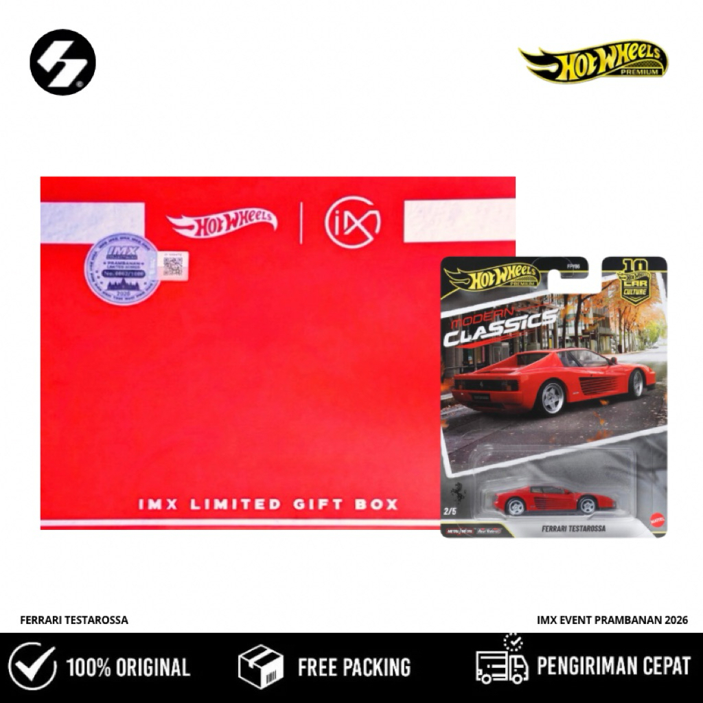 Hot Wheels Ferrari Testarossa IMX Event Prambanan 2026