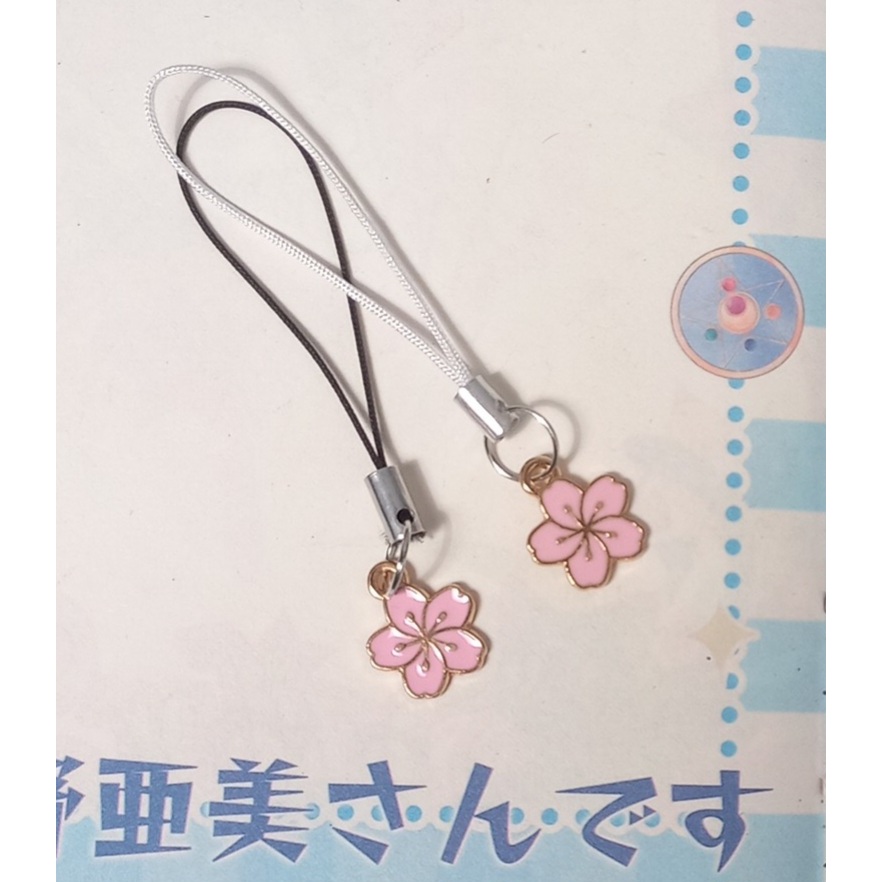 Gantungan HP/Gantungan Kunci/Phone Strap/Phone Charm Bunga Flower Series