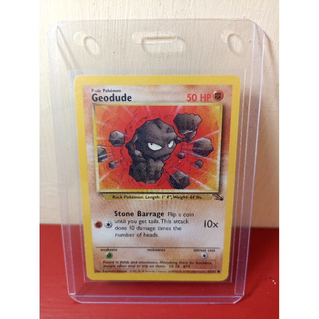Kartu Pokemon Vintage Geodude Tahun 2000