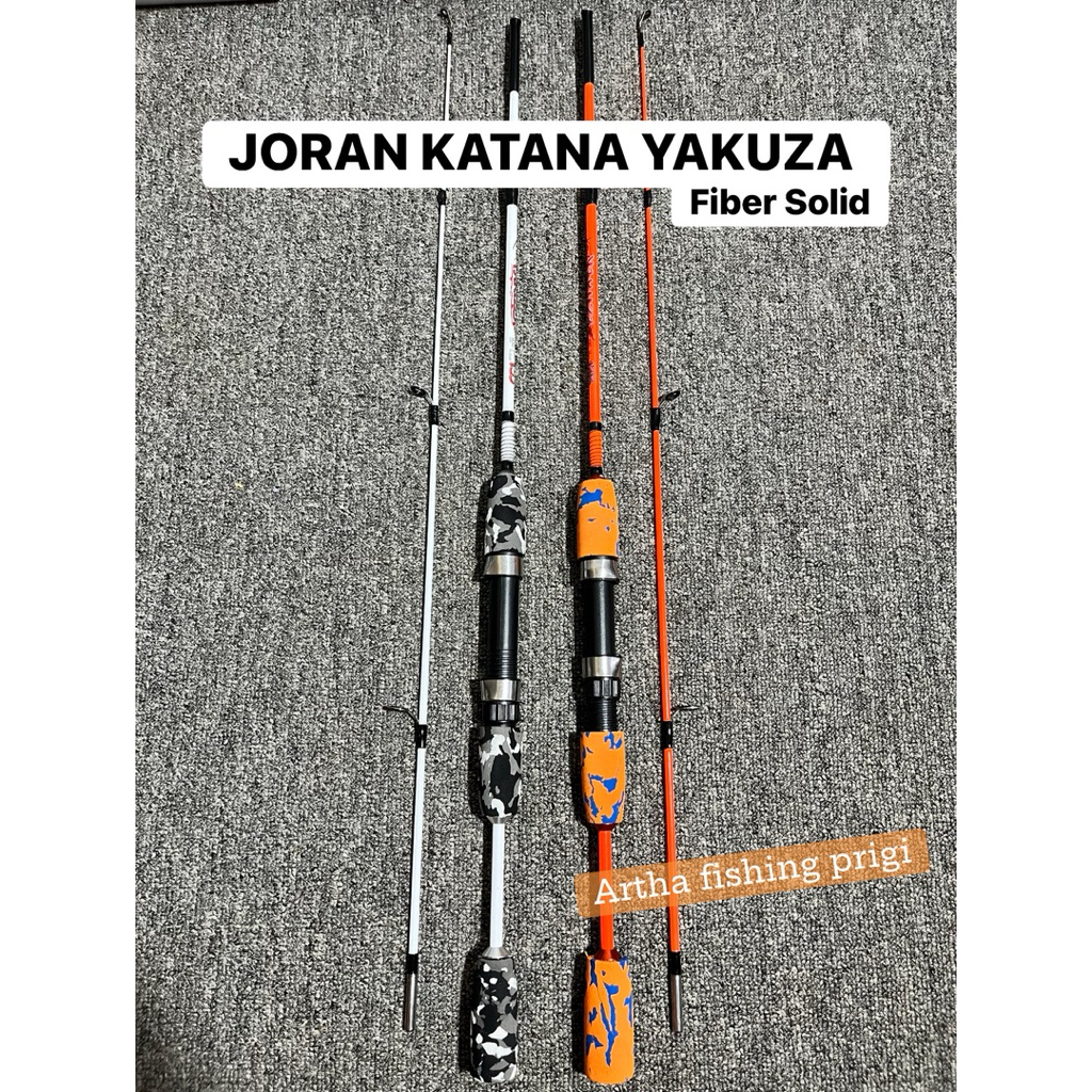 JORAN PANCING KATANA YAKUZA JAPAN STYLE 135cm kekuatan 10-25lbs BAHAN FIBER SOLID