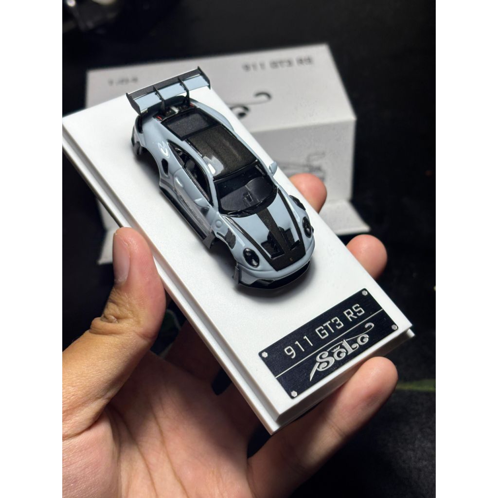 (BODY ONLY) Solo Model Porsche 992 GT3RS Cement Grey