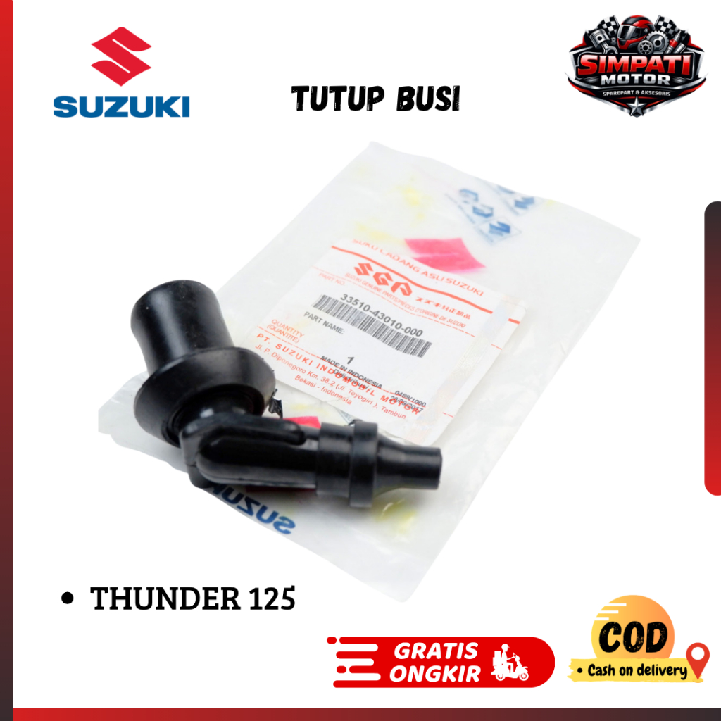 Tutup Busi Thunder  33510-43010-00 simpati motor part