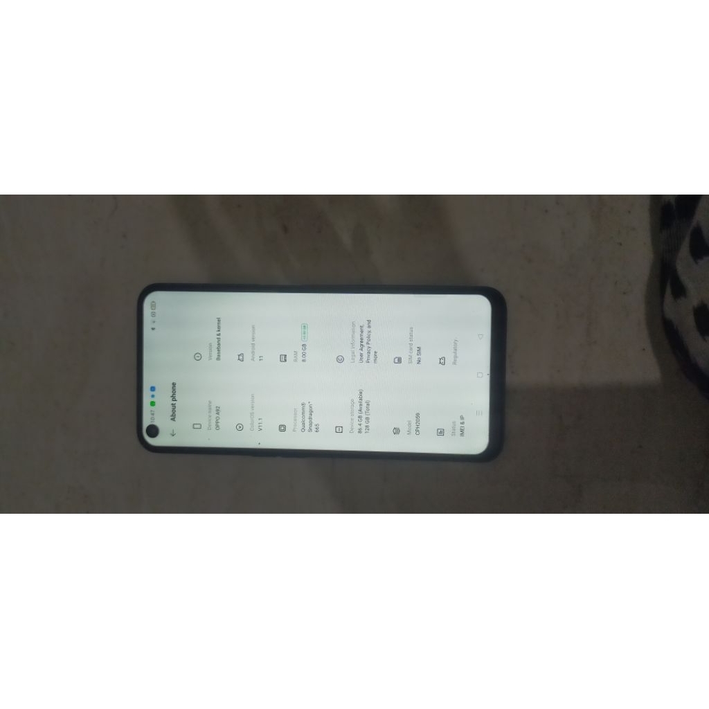 Oppo A92 ram8+3 128
