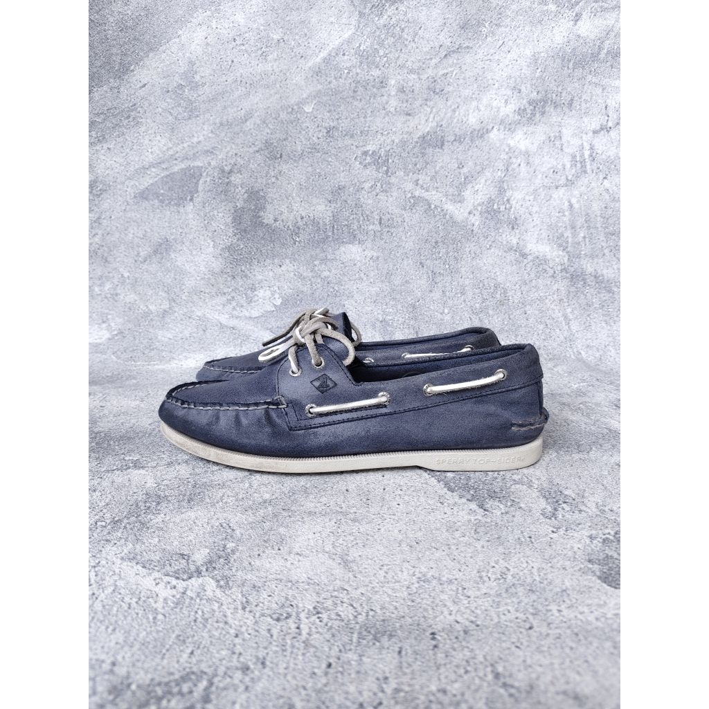 SEPATU LOAFER SPERRY TOP SIDER A/O NAVY SECOND ORIGINAL LIKE NEW