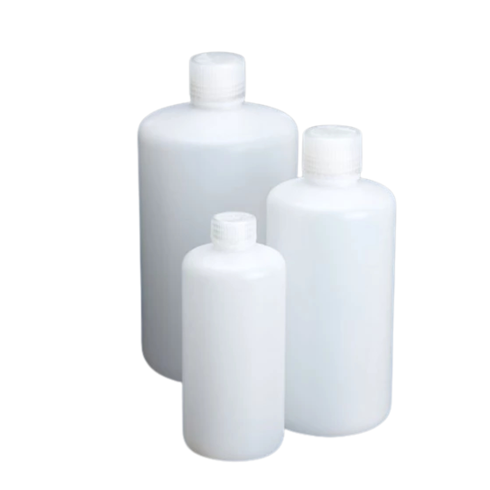 Botol Plastik Laboratorium Mulut Kecil Narrow Mouth Bottle 100 ml Azlon HDPE LDPE