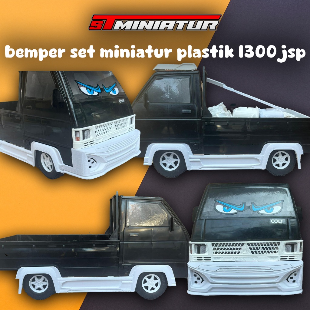 BEMPER DEPAN + SAMPING MINIATUR L300 JSP | BODYKIT MINIATUR PICKUP