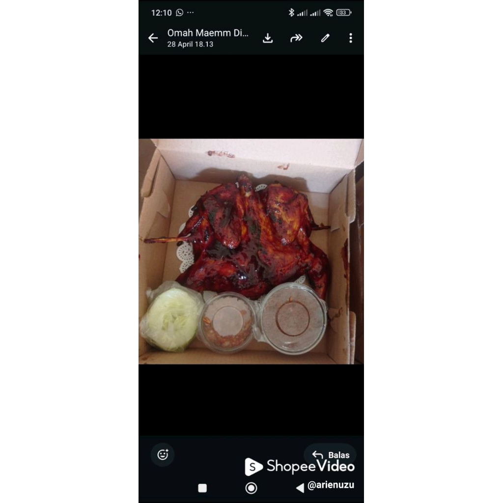 AYO Ayam bakar UTUH/ 1 ekor