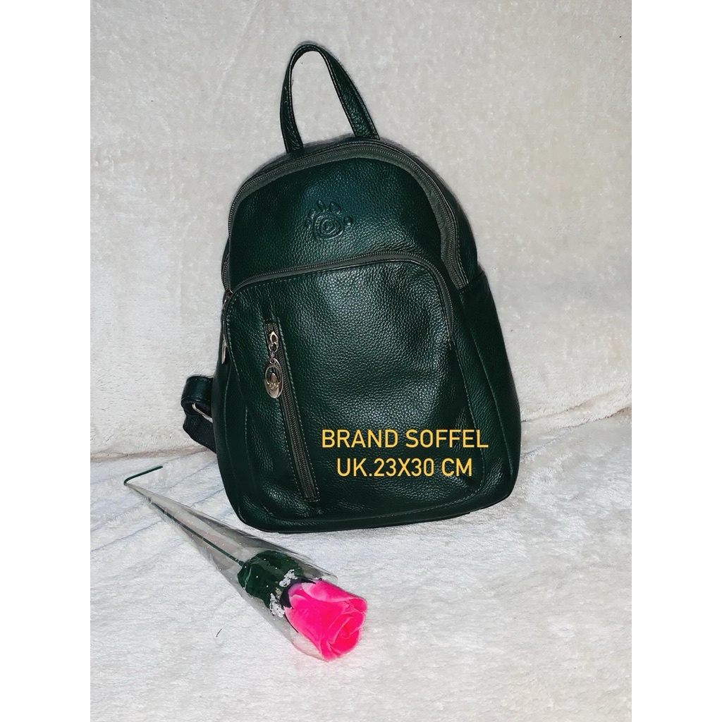 Brand Soffel Preloved Ransel kulit wanita