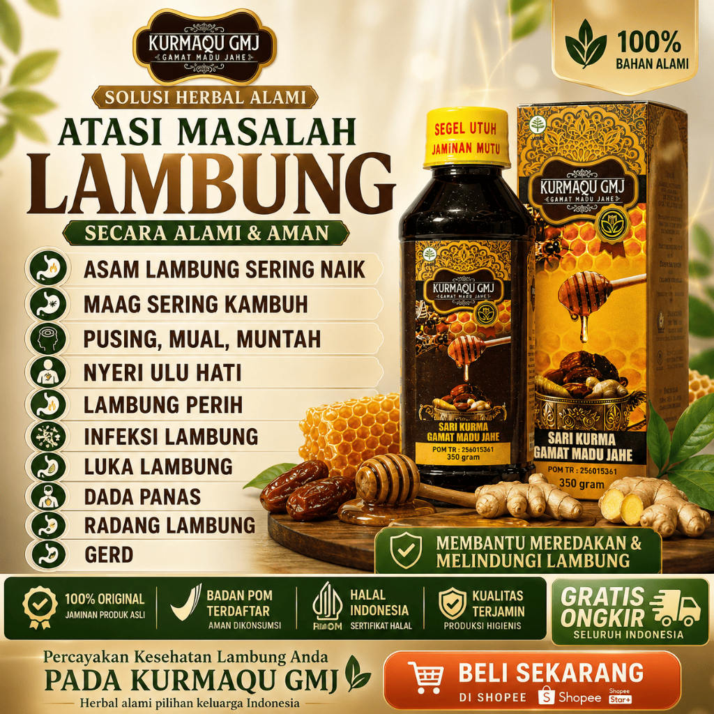 Original Resmi Sudah BPOM Kurmaqu Obat Asam Lambung Maag Muntah Mual Pusing Nyeri Ulu Hari Sakit Inf