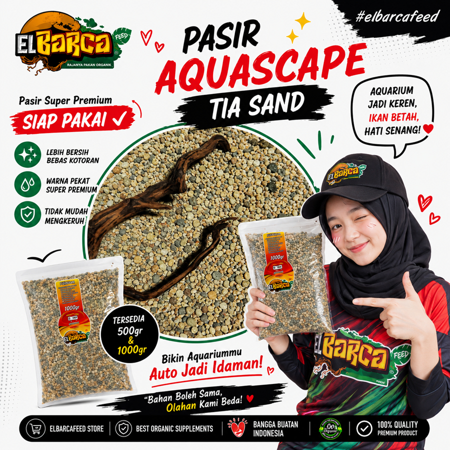 PASIR AQUARIUM TIA SAND Grade One++ Super Halus Pilihan pasir Aquascape, biotope, paludarium