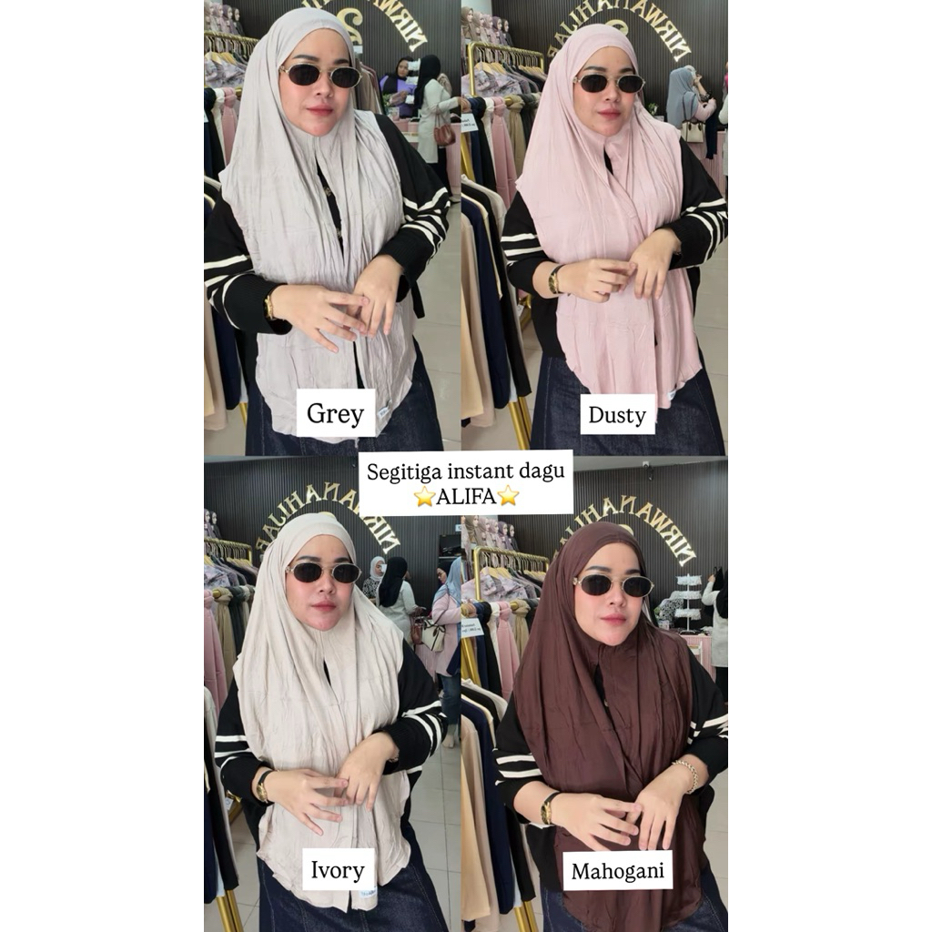 hijab segitiga instan dagu alifa