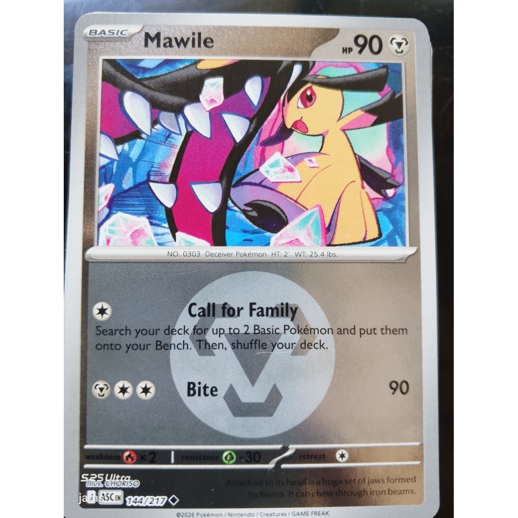 Pokemon Mawile energi holo en