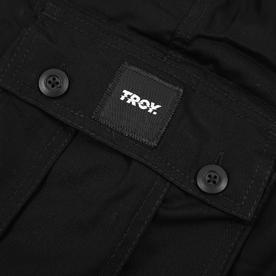 Troy Company Short Cargo Corvix Black - Celana Pendek Kargo Hitam CCTS 3619